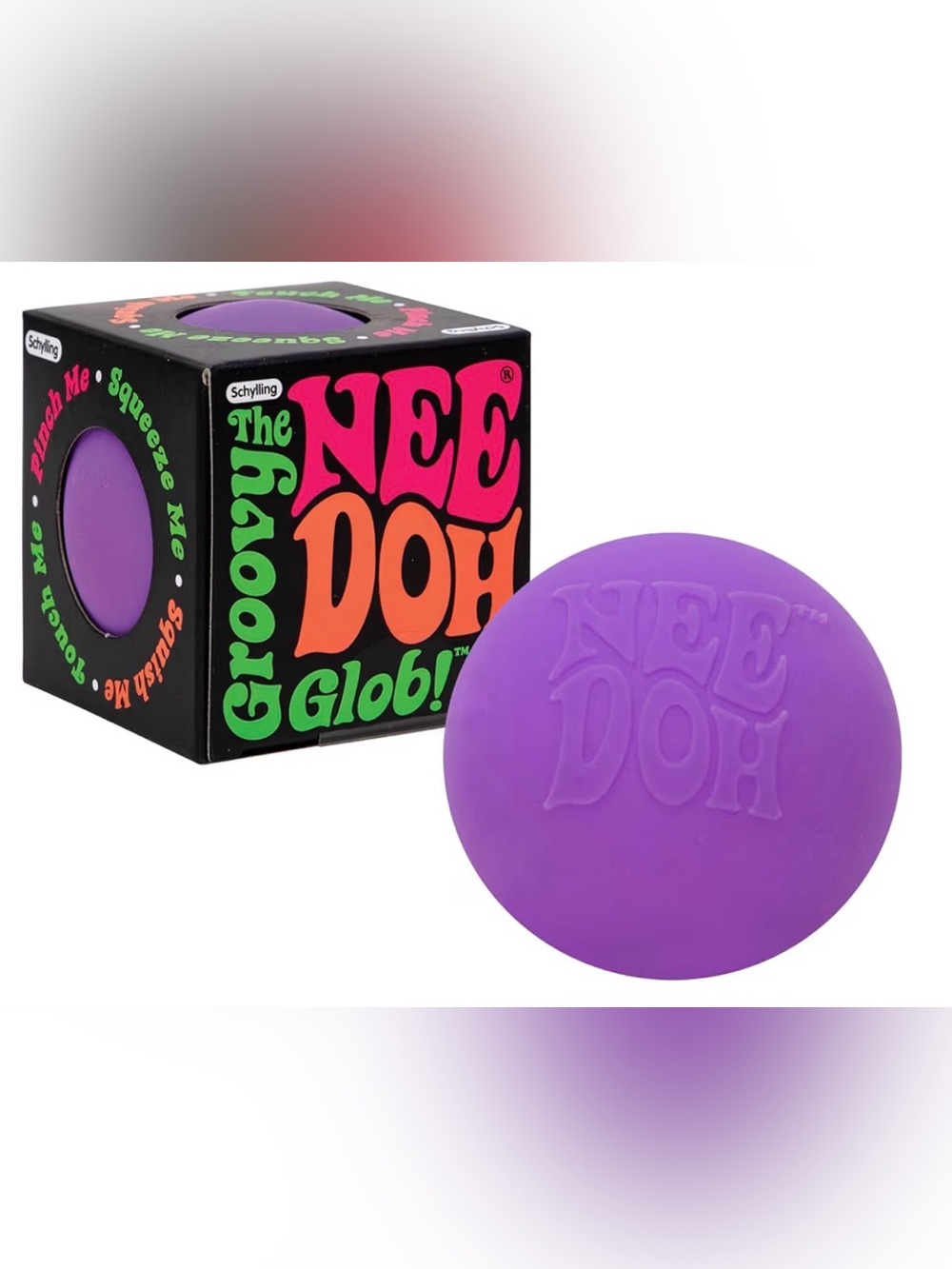 Schylling NeeDoh Original - The Groovy Glob - Sensory Fidget Toy - Purple - NWT